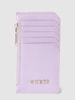 Guess Pasjeshouder met labelapplicatie in metallic Lila