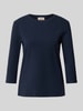 Weekend Max Mara Regular Fit 3/4-Shirt aus Baumwoll-Mix Modell 'MULTIA' Dunkelblau