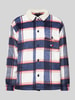 Tommy Jeans Regular Fit Hemdjacke mit Knopfleiste Modell 'CHECK SHERPA' Marine