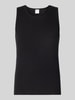 SELECTED HOMME Regular Fit Tank Top aus reiner Baumwolle Black