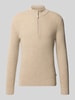 Brax Troyer aus Woll-Cashmere-Mix Modell 'Steffen' Mittelbraun