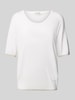 Liu Jo White Strickpullover mit Rundhalsausschnitt Weiss