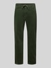 MCNEAL Tapered Fit Cordhose mit Strukturmuster Gruen