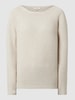 Tom Tailor Regular Fit Strickpullover aus reiner Baumwolle Beige