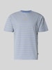 BLKVIS T-Shirt mit Label-Stitching und Rundhalsausschnitt Blau