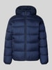 Tommy Jeans Regular Fit Steppjacke mit Mesh-Besatz Dunkelblau