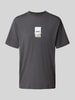 BOSS Green Regular Fit T-Shirt aus Baumwoll-Mix Dunkelgrau