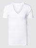 Mey Slim Fit T-Shirt mit V-Ausschnitt Weiss