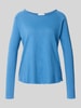 Rich & Royal Regular Fit Longsleeve aus reiner Baumwolle Royal