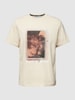 CK Calvin Klein T-shirt met labelprint, model 'PHOTO' Zand