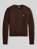Polo Ralph Lauren Regular fit gebreid jack van wol met kasjmier-aandeel Black