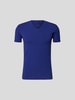 Balmain T-Shirt mit Label-Stitching Blau