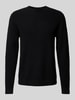 SELECTED HOMME Strickpullover mit Strukturmuster Modell 'ROSS' Black