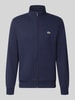 Lacoste Regular Fit Sweatjacke aus Baumwoll-Mix Dunkelblau