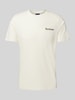 Barbour T-Shirt mit Label-Print Weiss