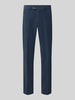 Christian Berg Men Straight Fit Hose in Cord-Optik Dunkelblau