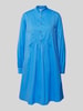 0039 Italy Mini-jurk in effen design, model 'Caya' Koningsblauw