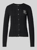 Lauren Ralph Lauren Strickcardigan mit Zopfmuster Modell 'RALHAN' Black