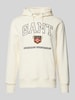 Gant Hoodie mit Label-Print Offwhite