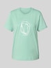 Tom Tailor Regular fit T-shirt van puur katoen Mintgroen