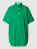 Marc O'Polo Loose fit overhemdblouse met borstzak Groen