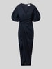 V by Vera Mont Cocktailjurk in wikkellook Donkerblauw