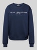 Tommy Hilfiger Sweatshirt van katoenmix Marineblauw