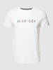 Tommy Hilfiger T-shirt met labelprint Wit