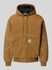 Carhartt Work In Progress Jack met kangoeroezak en labeldetail Beige