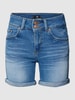 LTB Korte slim fit jeans met labelpatch, model 'Becky' Bleu