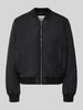 Tom Tailor Denim Regular fit bomberjack met ribboordjes Zwart