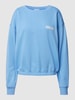 Jake*s Casual Sweatshirt mit Statement-Stitching Bleu