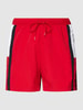 Tommy Hilfiger Badehose mit Kontraststreifen Rot