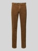 Mmx Slim fit corduroy broek met achterzakken, model 'Lupus' Lichtbruin