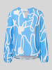 ZABAIONE Regular Fit Bluse mit Tunikakragen Modell 'Jo44a' Ocean