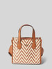 Guess Handtas met zigzagmotief, model 'SILVANA' Beige