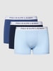 Polo Ralph Lauren Underwear Trunks mit Label-Print im 3er-Pack Blau