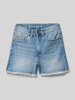 Garcia Regular Fit Jeansshorts im 5-Pocket-Design Modell 'Rianna' Blau