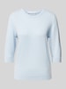 Lanius Gebreide pullover met 3/4-mouwen Lichtblauw