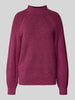 Tom Tailor Regular Fit Strickpullover aus Baumwoll-Mix mit Woll-Anteil Bordeaux