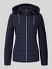 Christian Berg Woman Selection Gewatteerd jack met opstaande kraag Donkerblauw