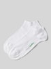 camano Sneakersocken mit Label-Stitching Modell 'Bamboo' im 2er-Pack Weiss