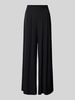 Rinascimento Wide Leg Stoffhose mit Raffungen Black