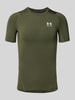 Under Armour T-shirt met labelprint Olijfgroen