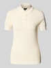 BOSS Poloshirt met korte knoopsluiting, model 'Fointa' Offwhite