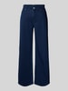 Buena Vista Wide Leg Jeans mit Rüschen Dunkelblau