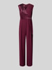 Rinascimento Jumpsuit mit V-Ausschnitt Bordeaux