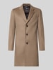 BOSS Slim Fit Mantel aus Woll-Kaschmir-Mix Modell 'H-Hyde-264' Beige