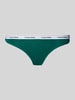 Calvin Klein Underwear String met elastische band met logo Donkergroen