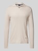 JOOP! Collection Gebreide pullover met V-hals, model 'Sachar' Beige